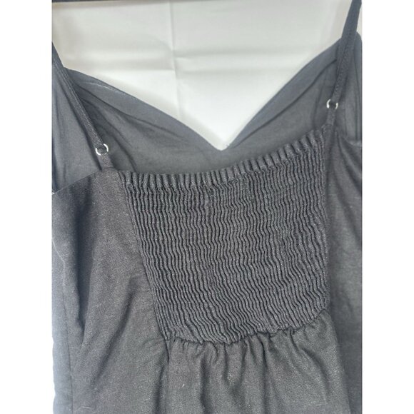 Zara Black Sweetheart Neckline Crop Top Tank Womens Large Adjustable - Picture 5 of 12